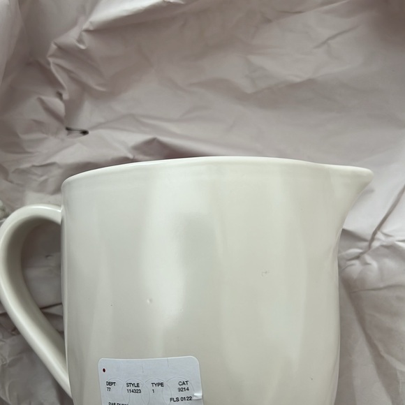NWT Rae Dunn XOXO Cream Pitcher - White and Red - Picture 4 of 5
